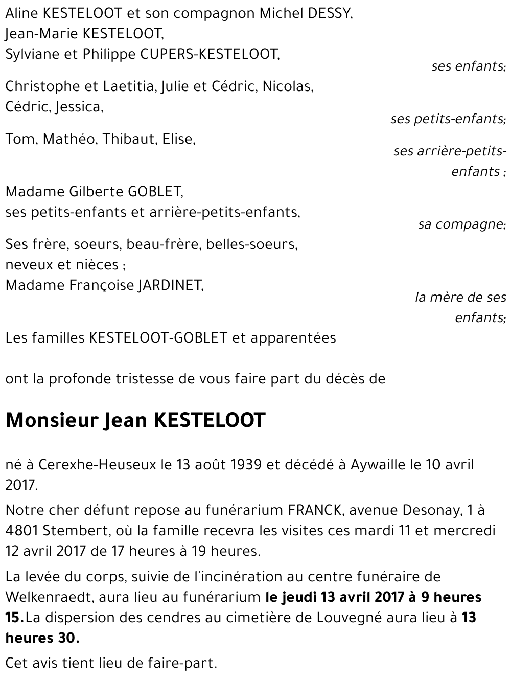 Jean KESTELOOT