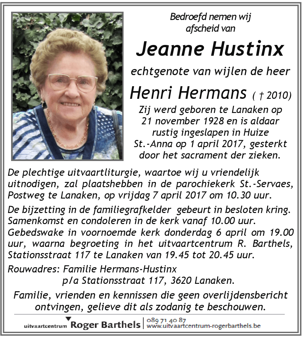 Jeanne Hustinx