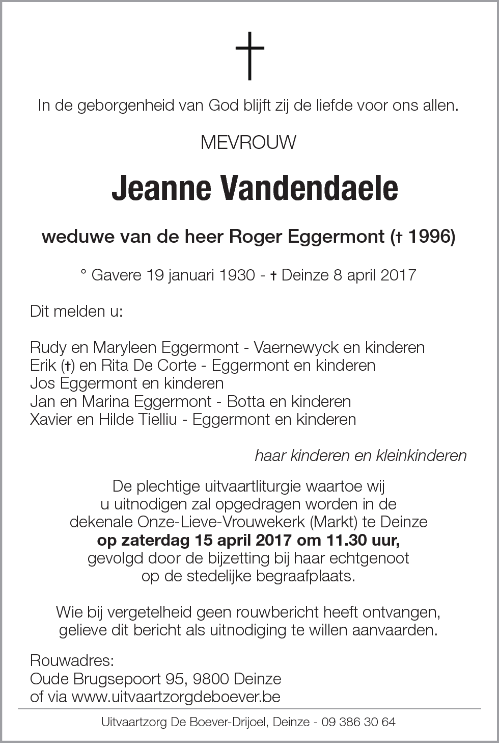 Jeanne Vandendaele