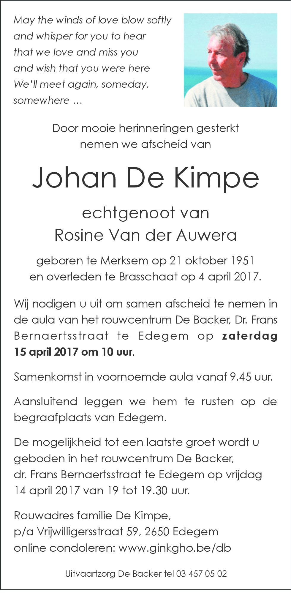 Johan De Kimpe