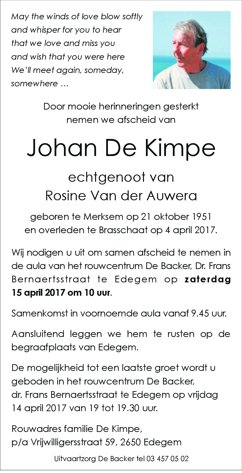 Johan De Kimpe