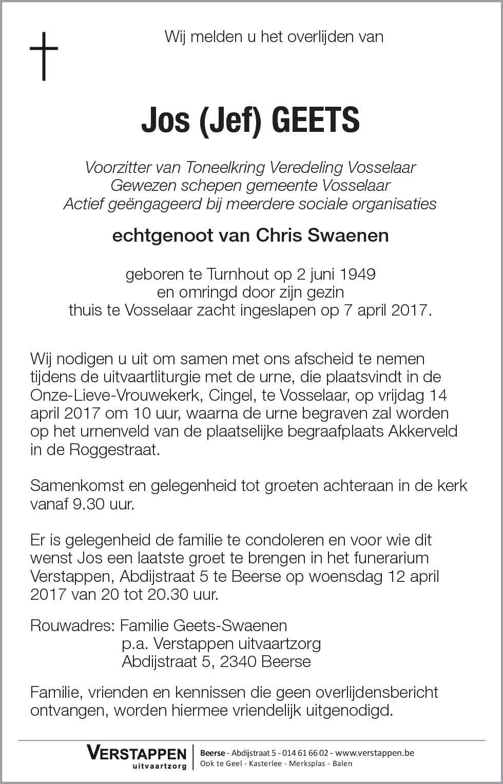 Jos Geets
