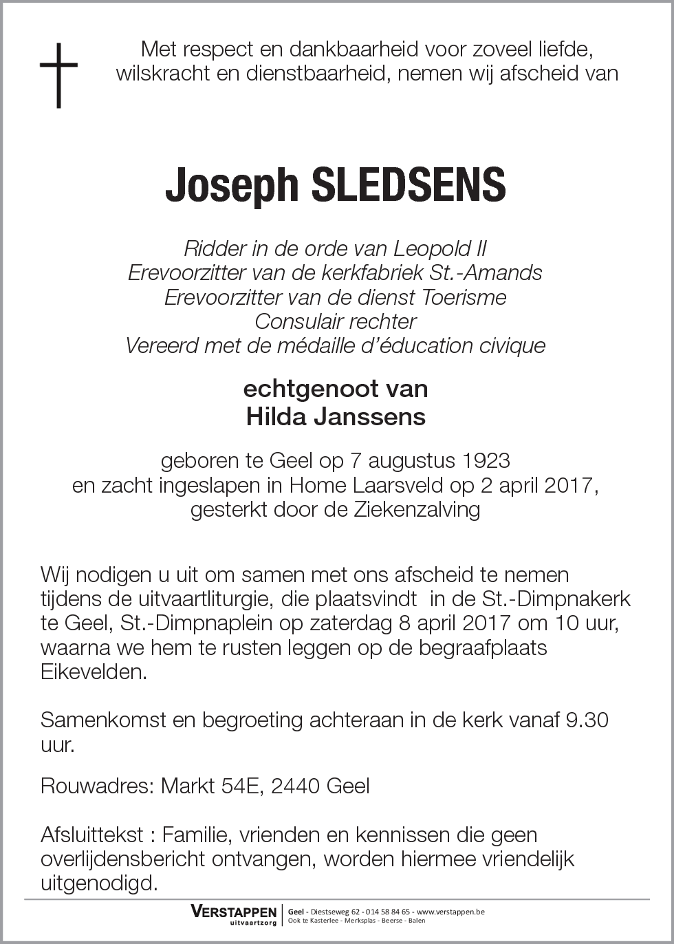 Joseph Sledsens