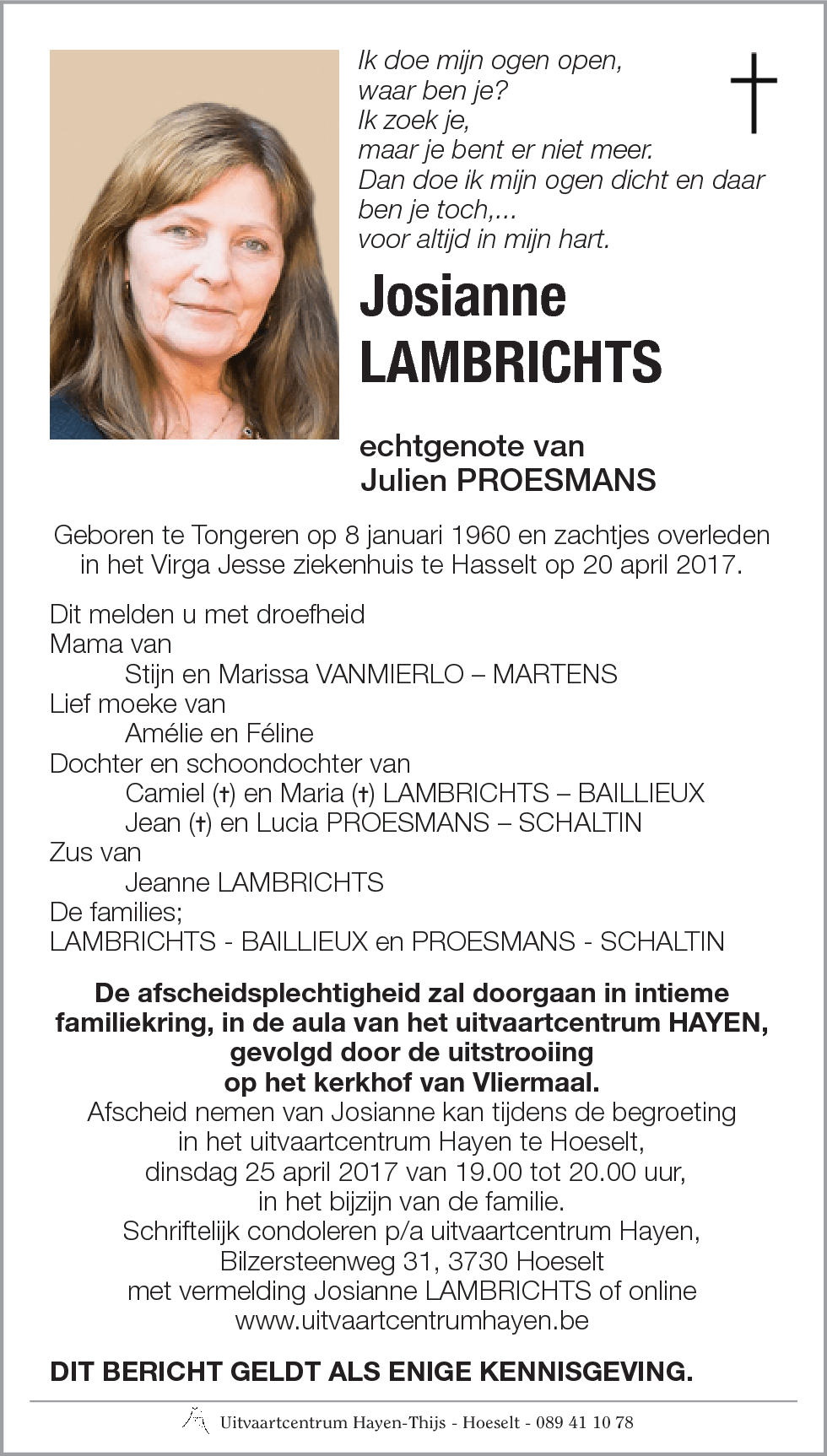 Josianne LAMBRICHTS