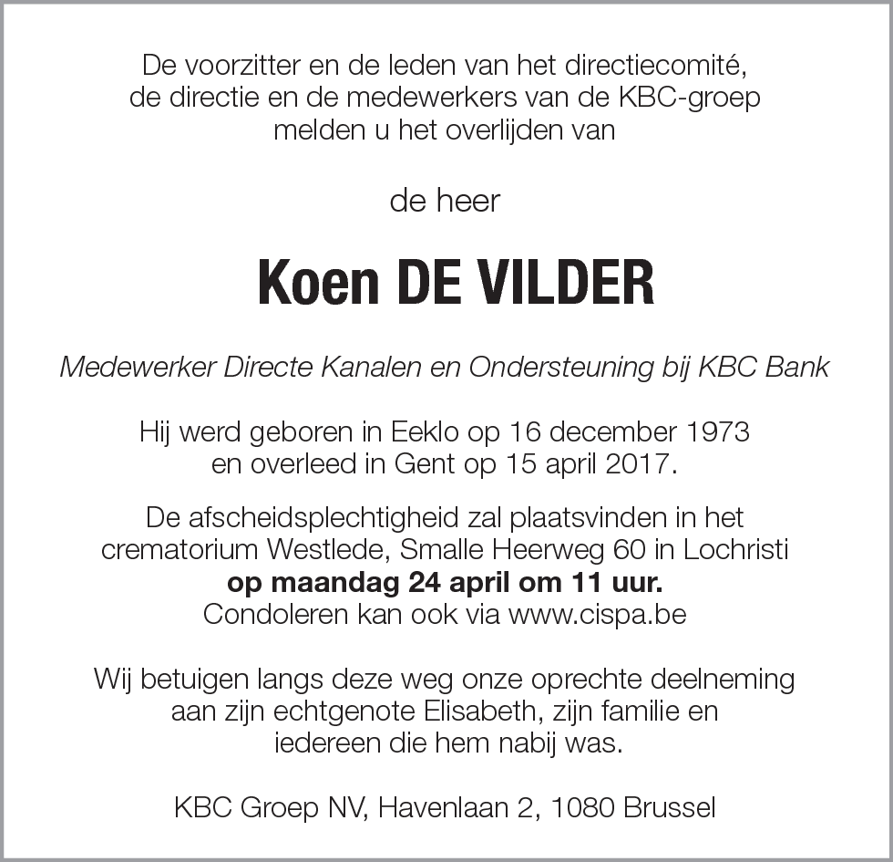 Koen De Vilder