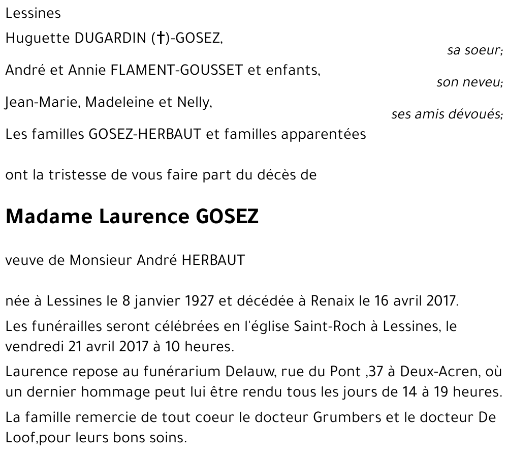 Laurence GOSEZ
