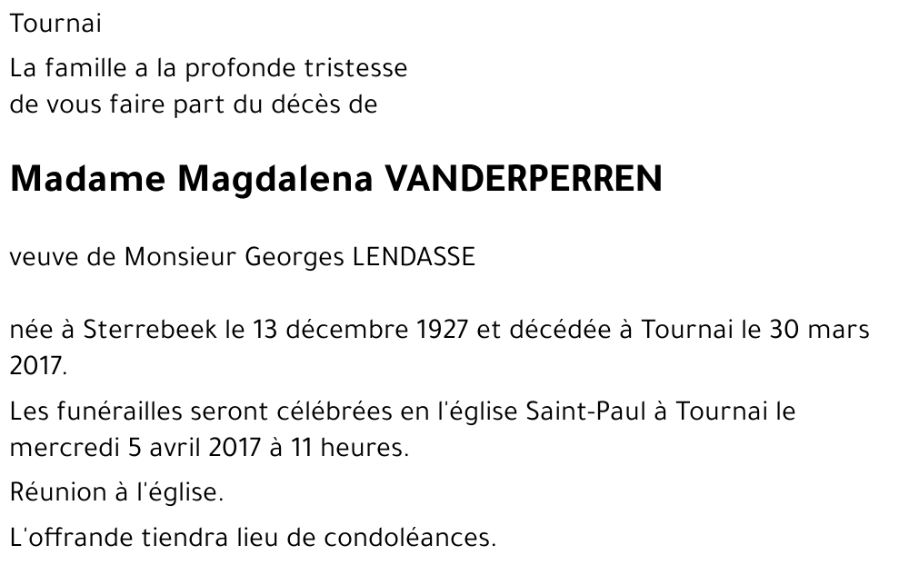 Magdalena VANDERPERREN