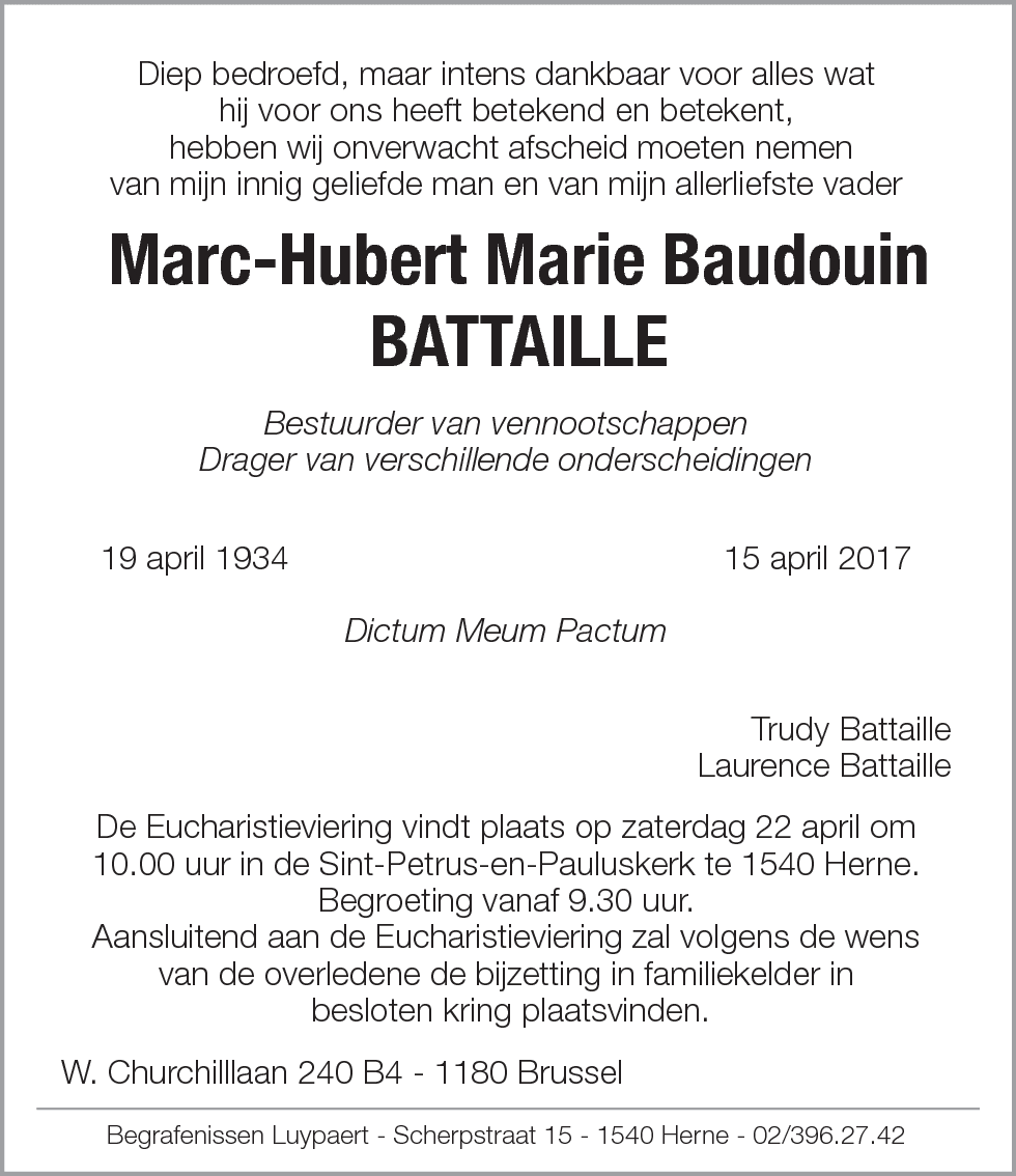 Marc-Hubert Marie Baudouin Battaille