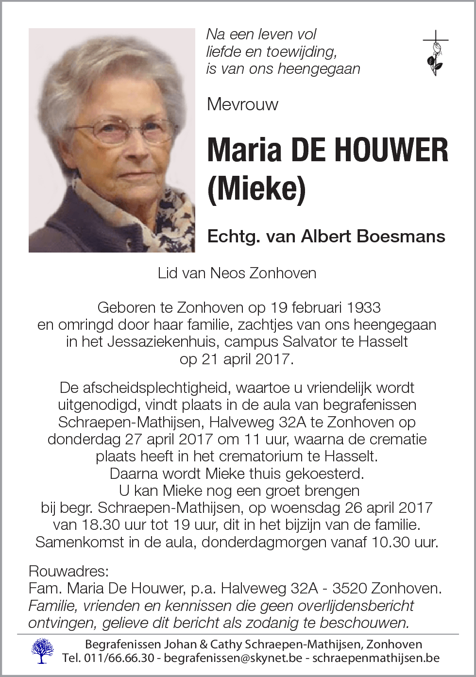 Maria De Houwer
