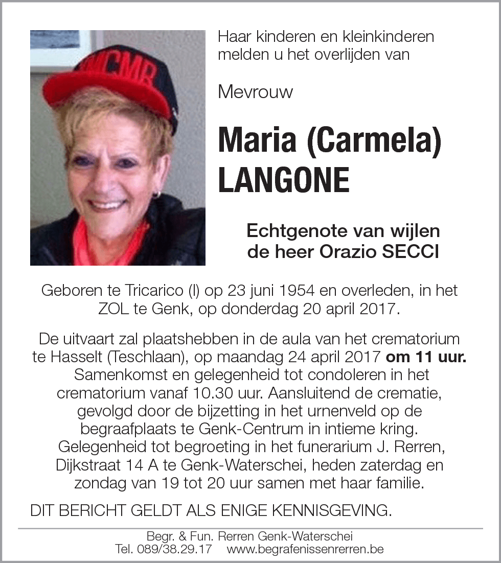 Maria LANGONE