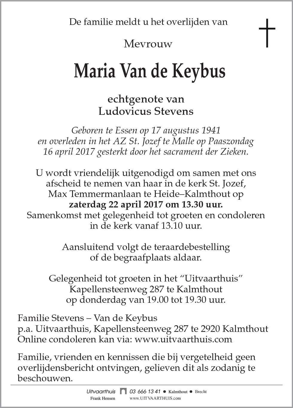 Maria Van de Keybus