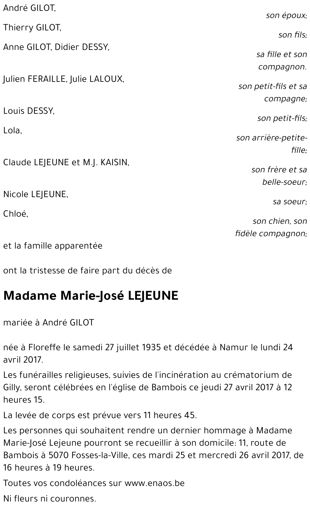 Marie-José LEJEUNE