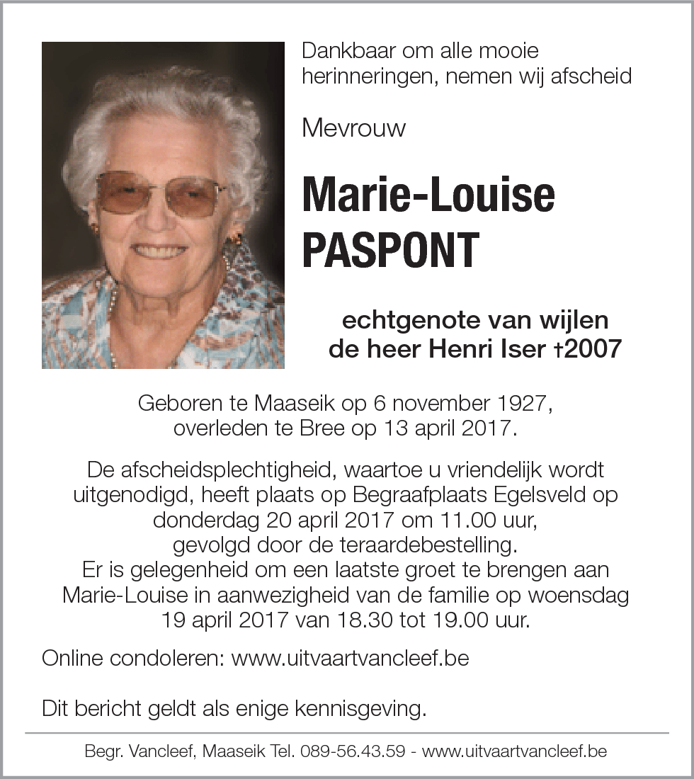 Marie-Louise Paspont