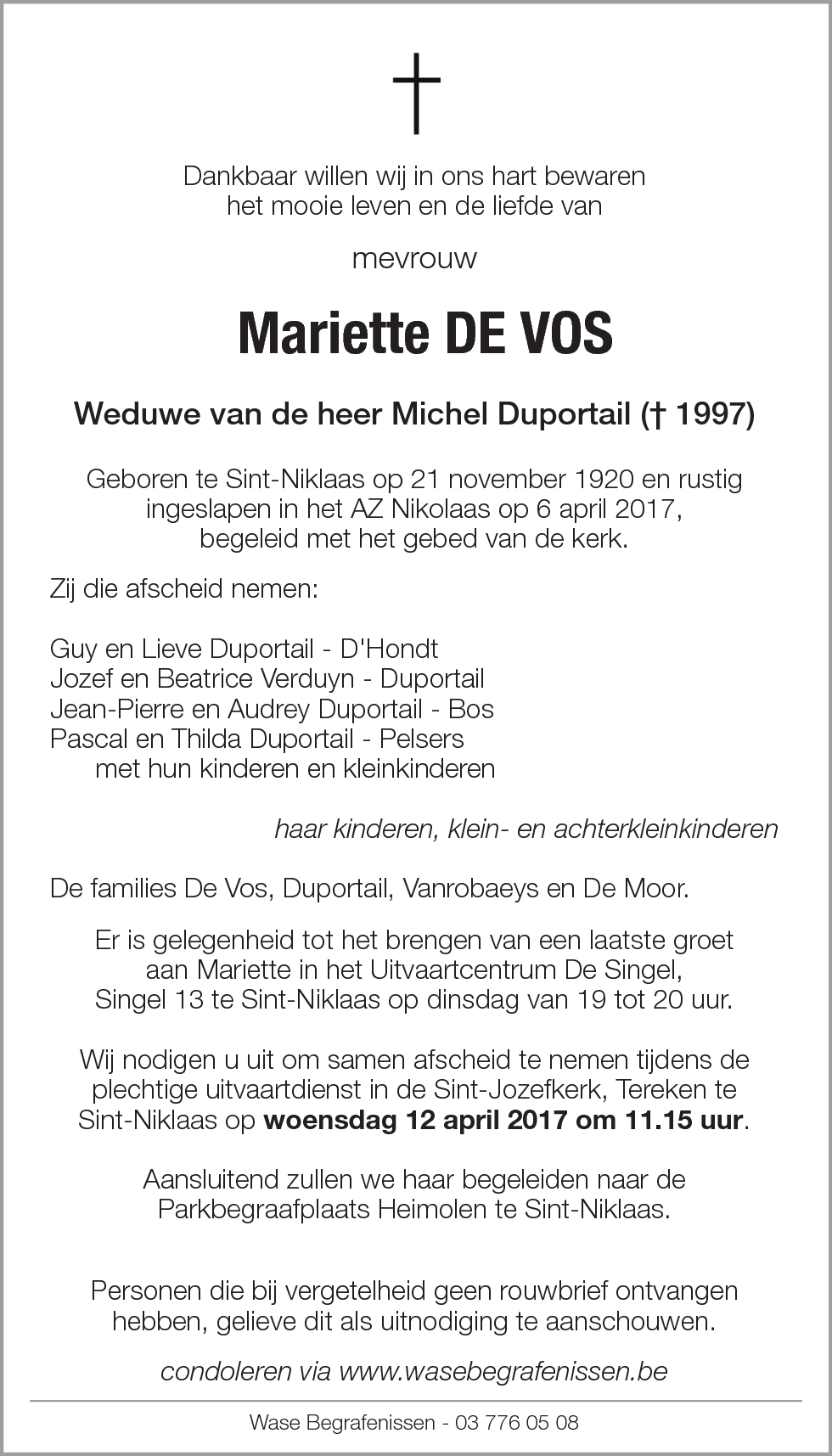 Mariette De Vos