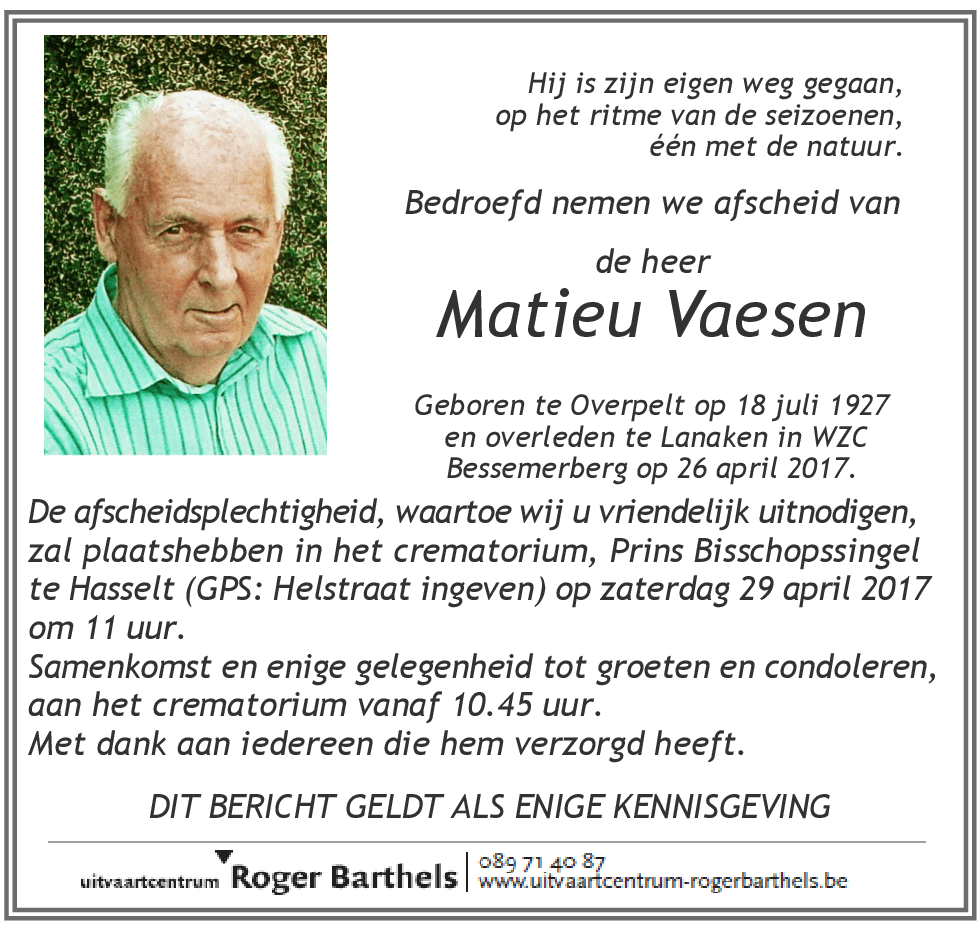 Mathieu Vaesen
