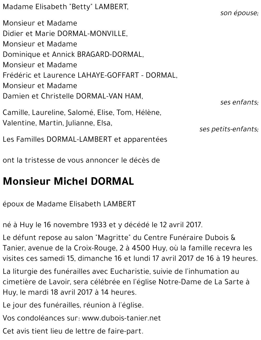 Michel DORMAL