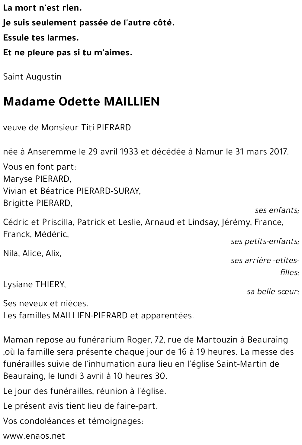 Odette MAILLIEN