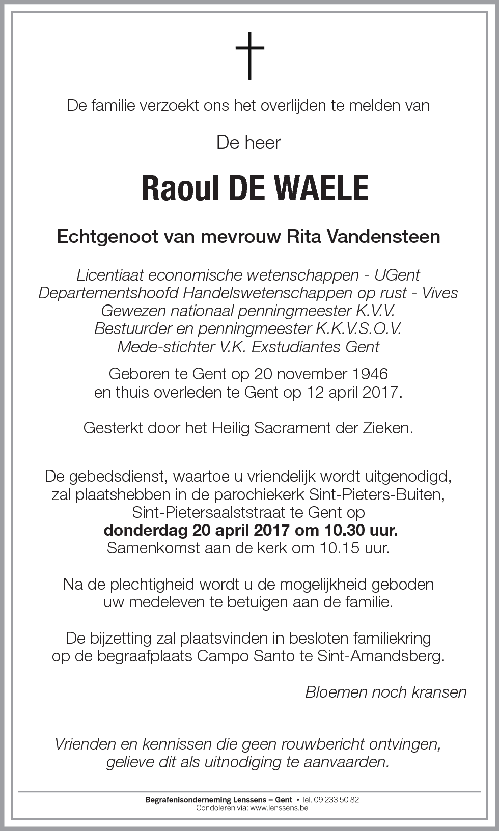 Raoul De Waele