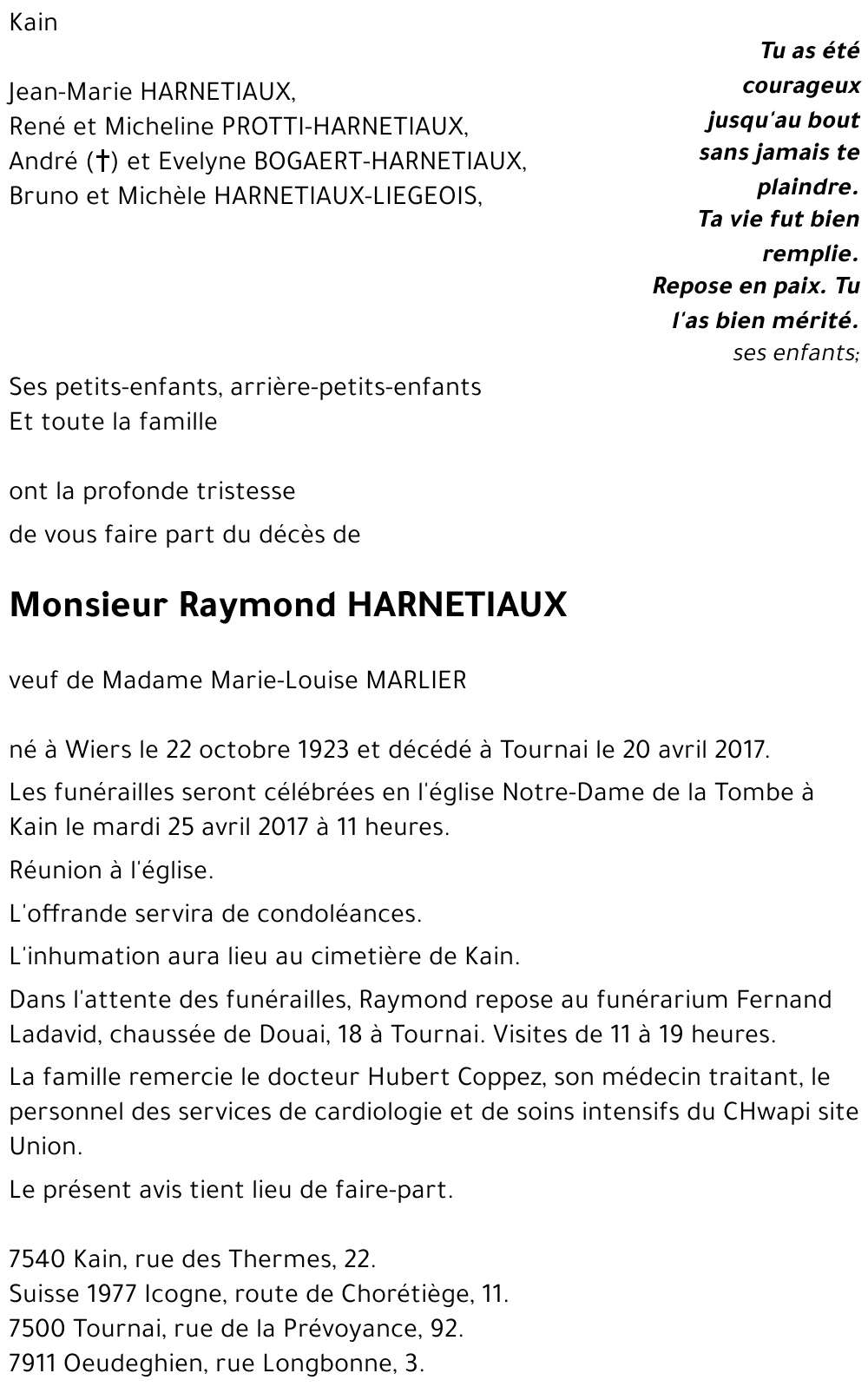 Raymond HARNETIAUX