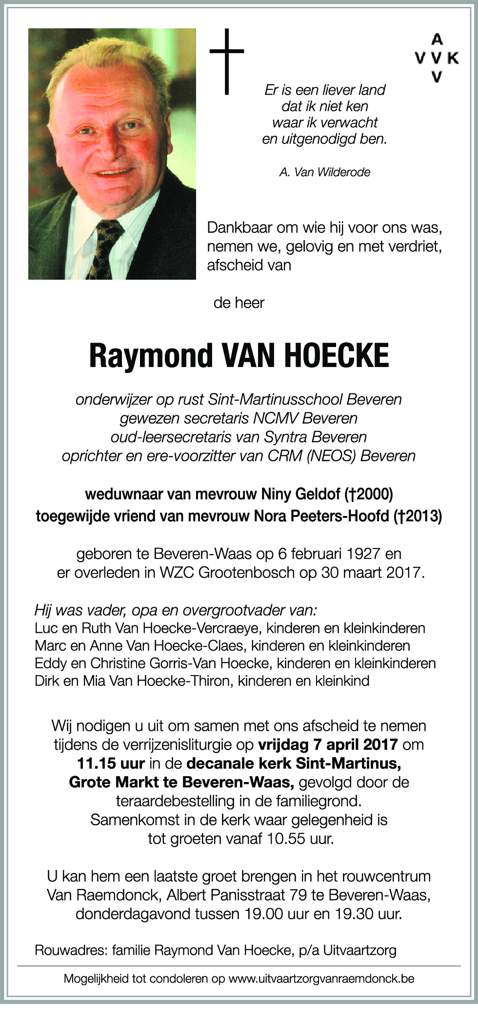 Raymond Van Hoecke