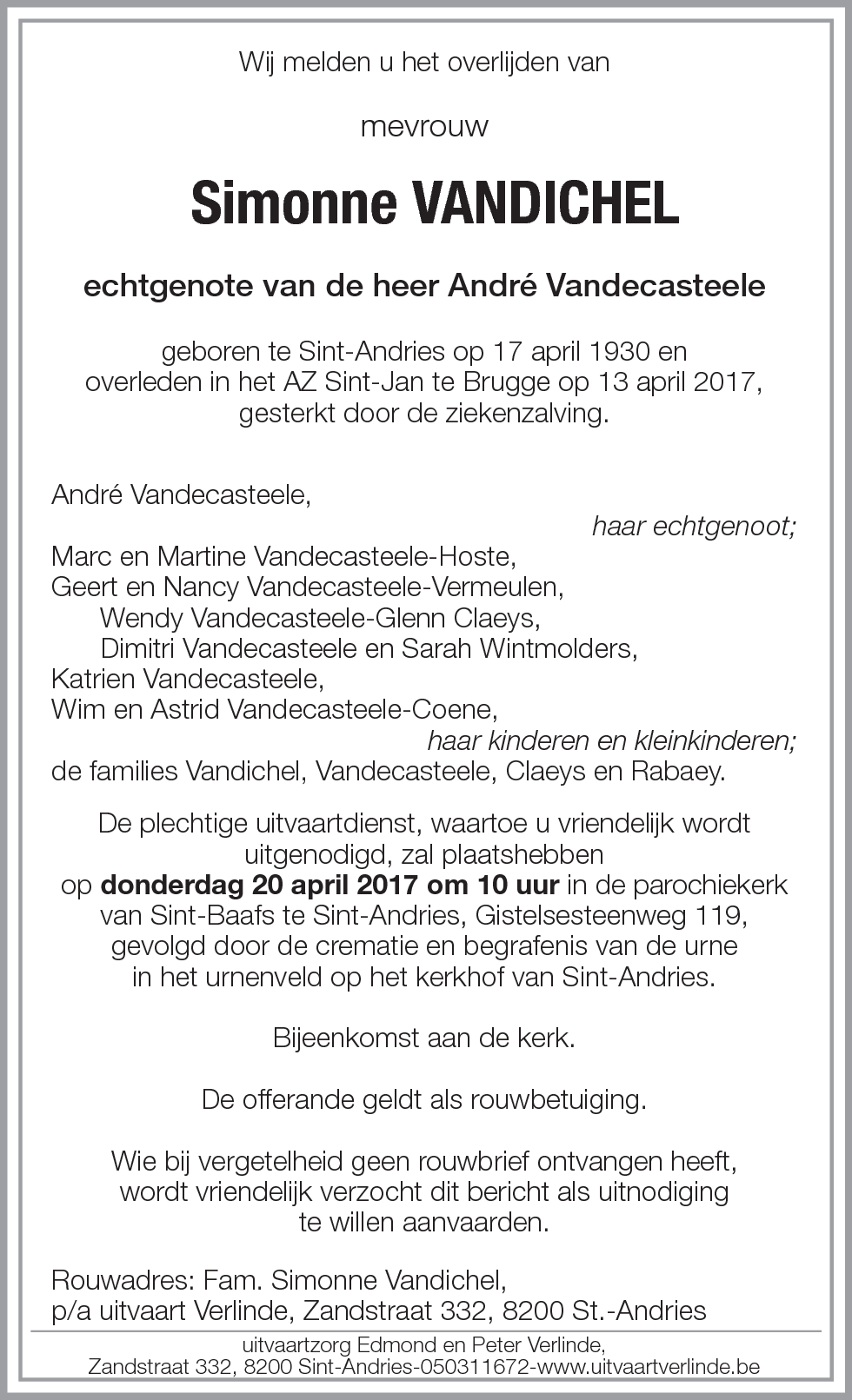Simonne Vandichel