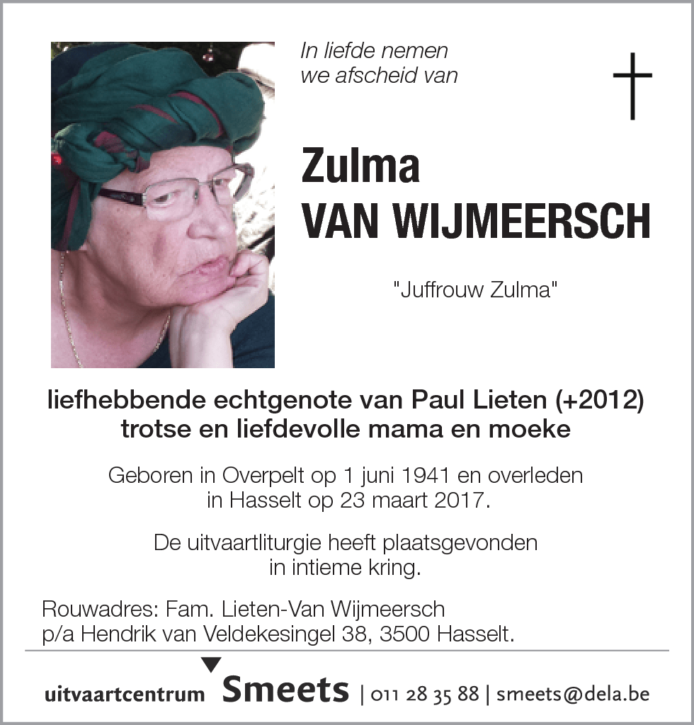 Zulma Van Wijmeersch