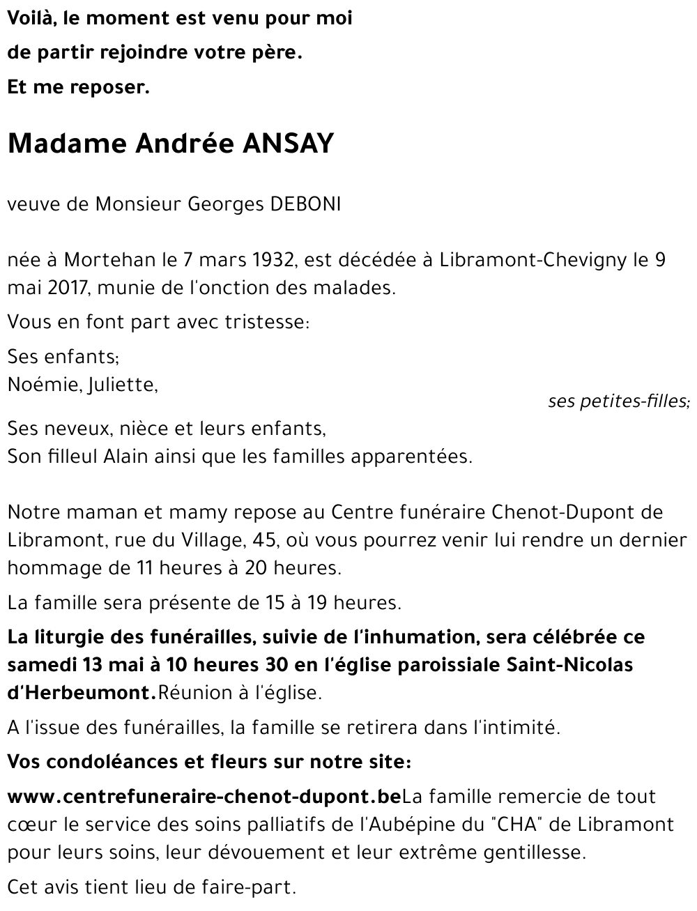 Andrée ANSAY