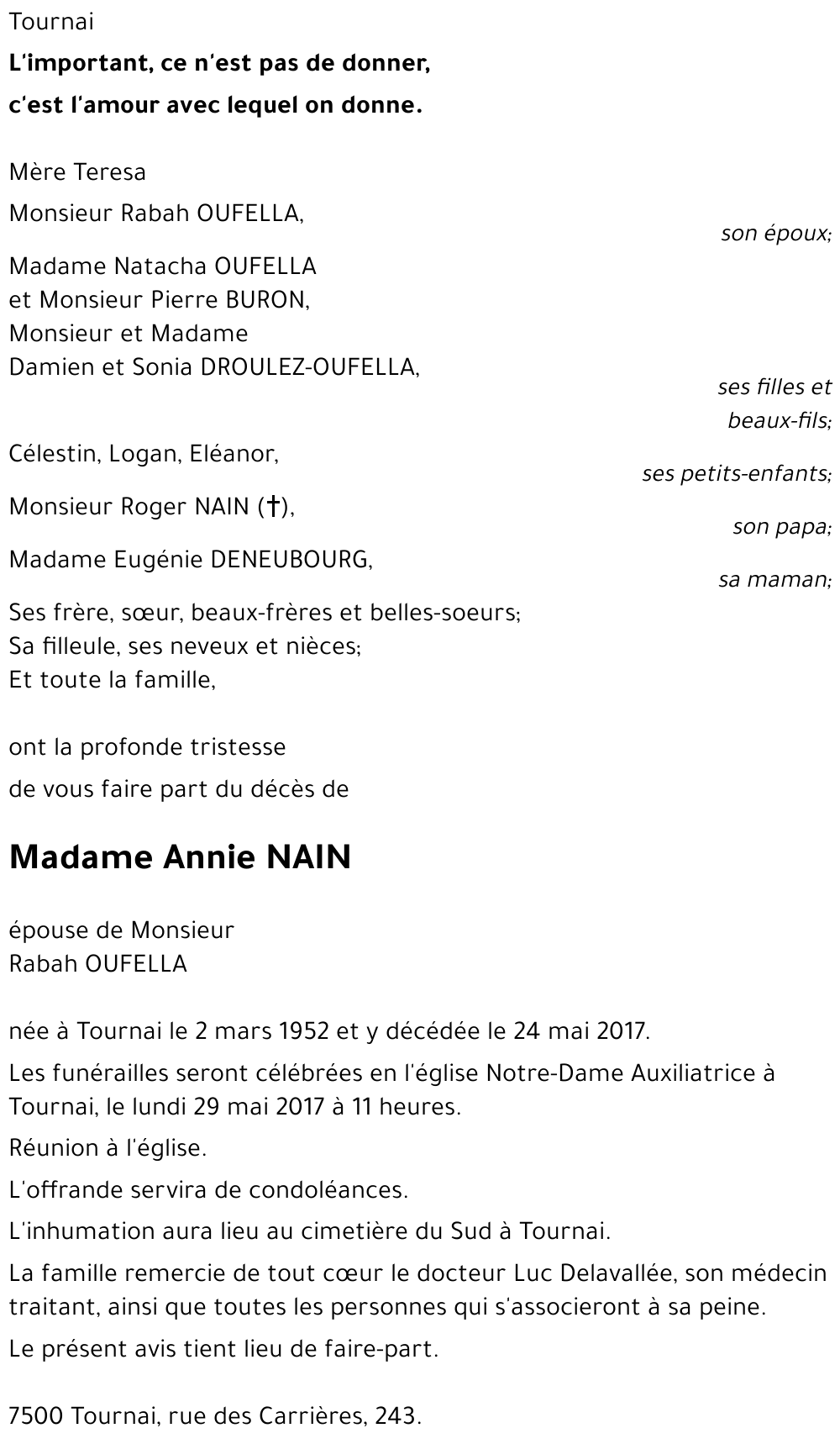 Annie NAIN