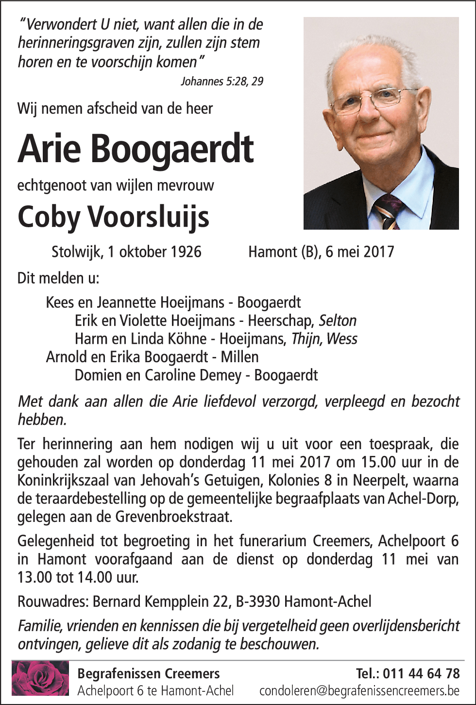 Arie Boogaerdt