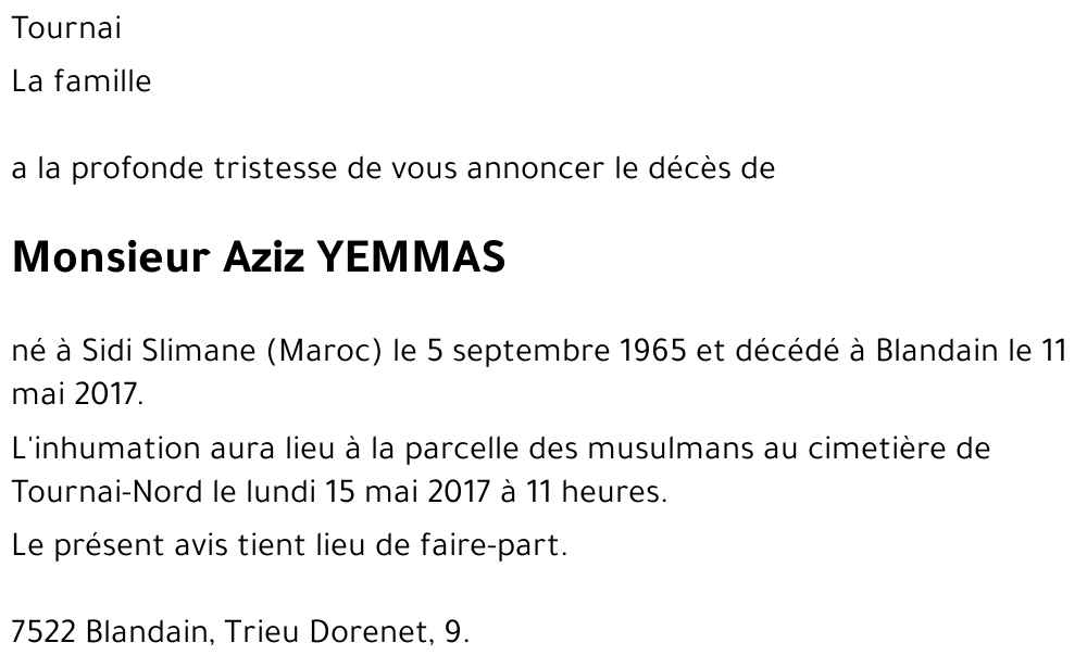 Aziz YEMMAS