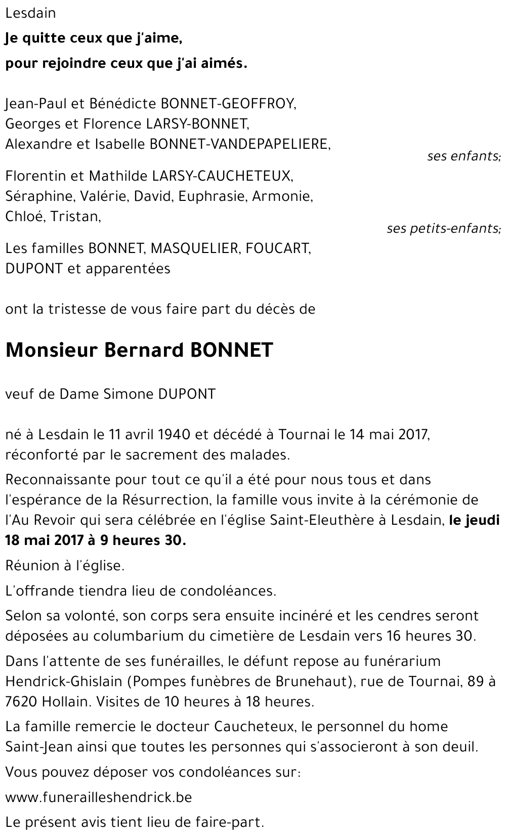 Bernard BONNET
