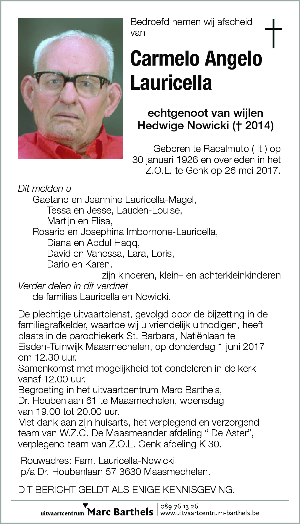 Carmelo Angelo Lauricella