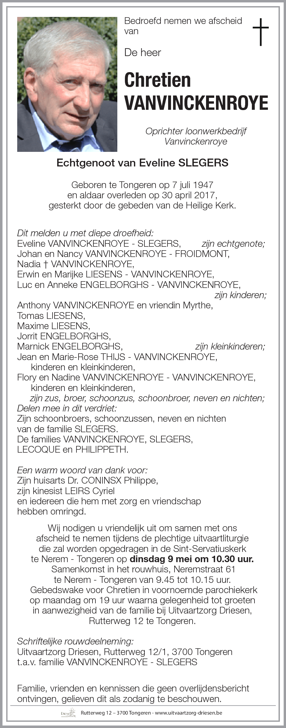 Chretien Vanvinckenroye