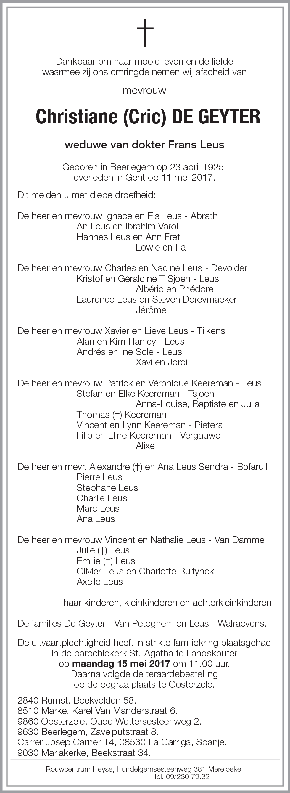 Christiane DE GEYTER