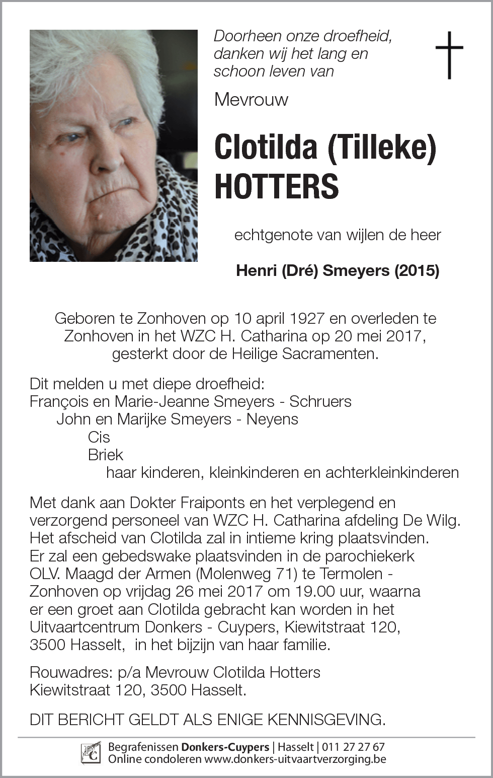 Clotilda (Tilleke) Hotters