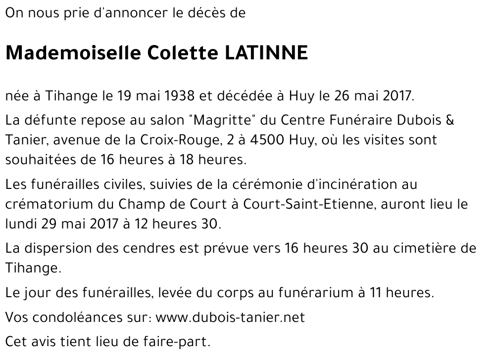 Colette LATINNE