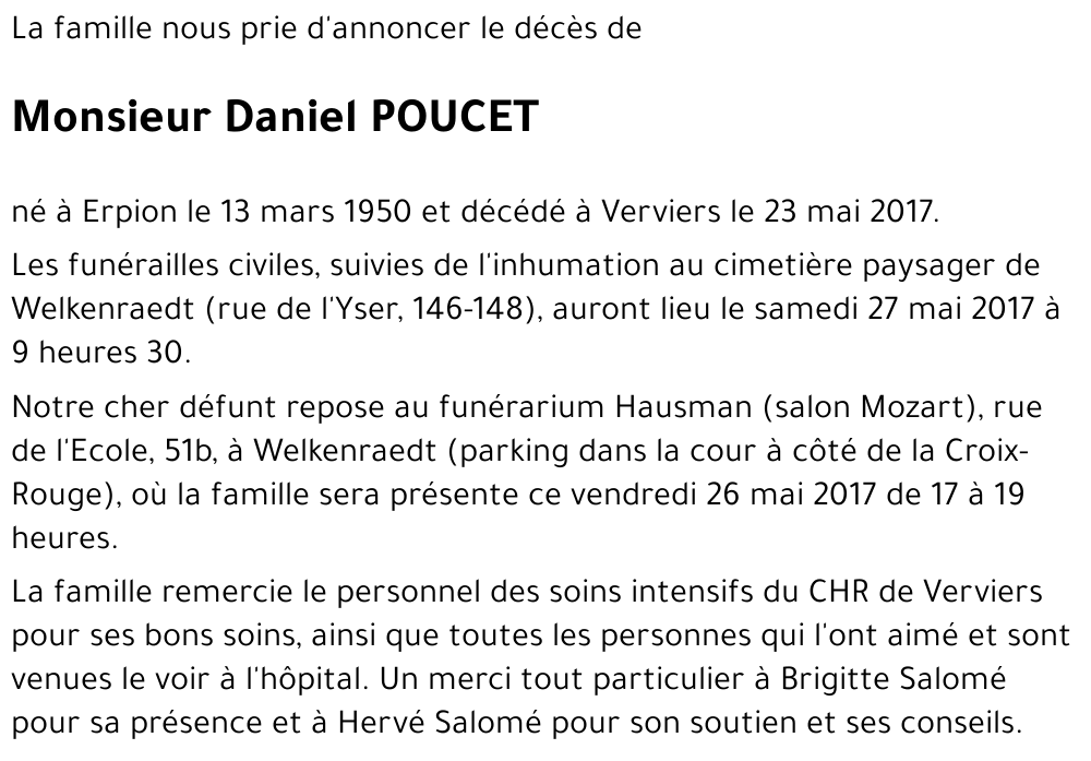Daniel POUCET