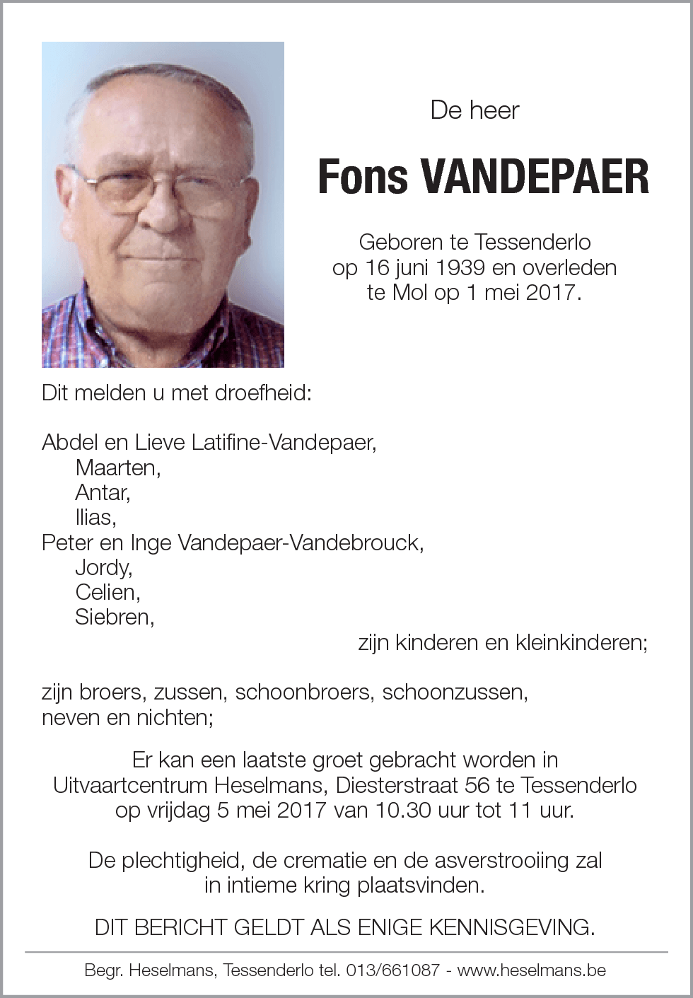 Fons Vandepaer