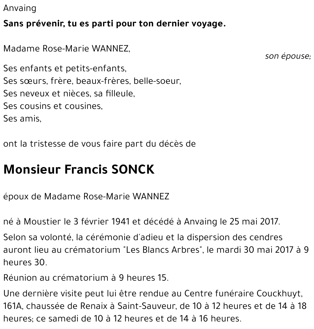 Francis SONCK