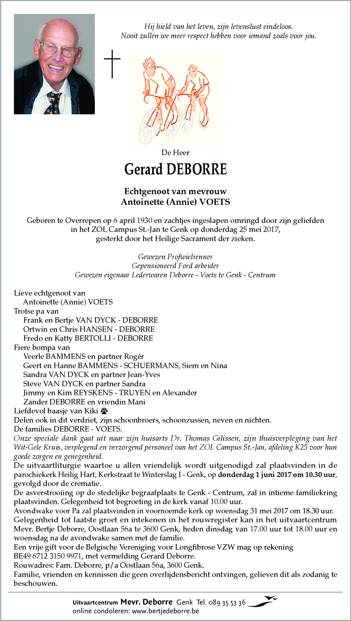 Gerard DEBORRE
