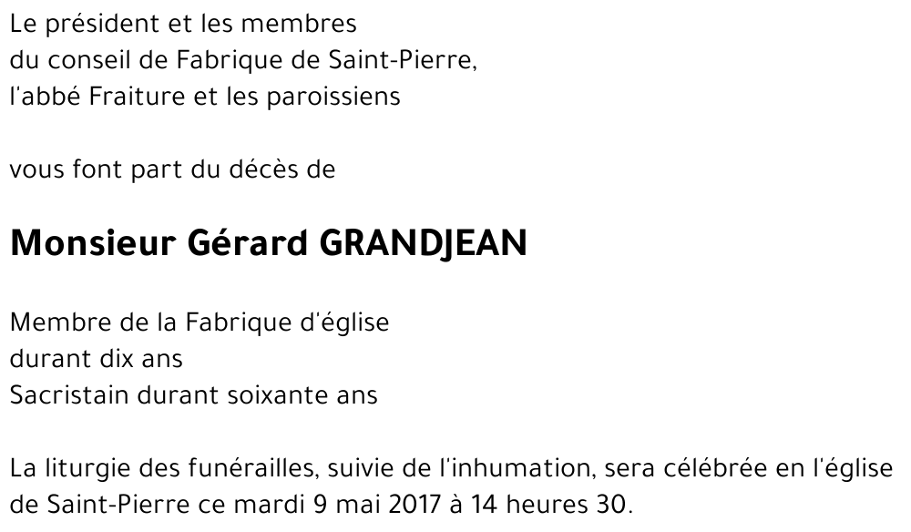 Gérard GRANDJEAN