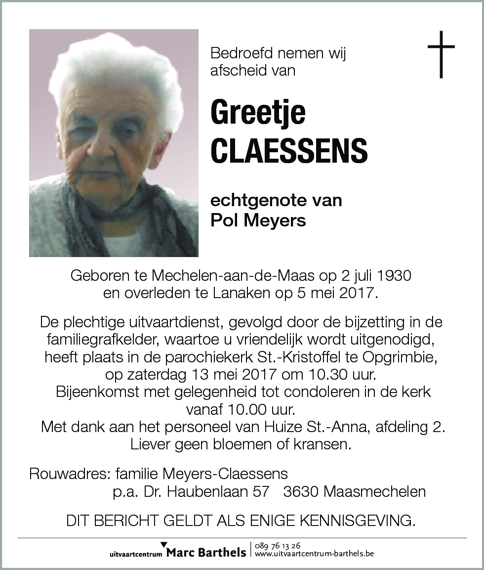 Greetje Claessens