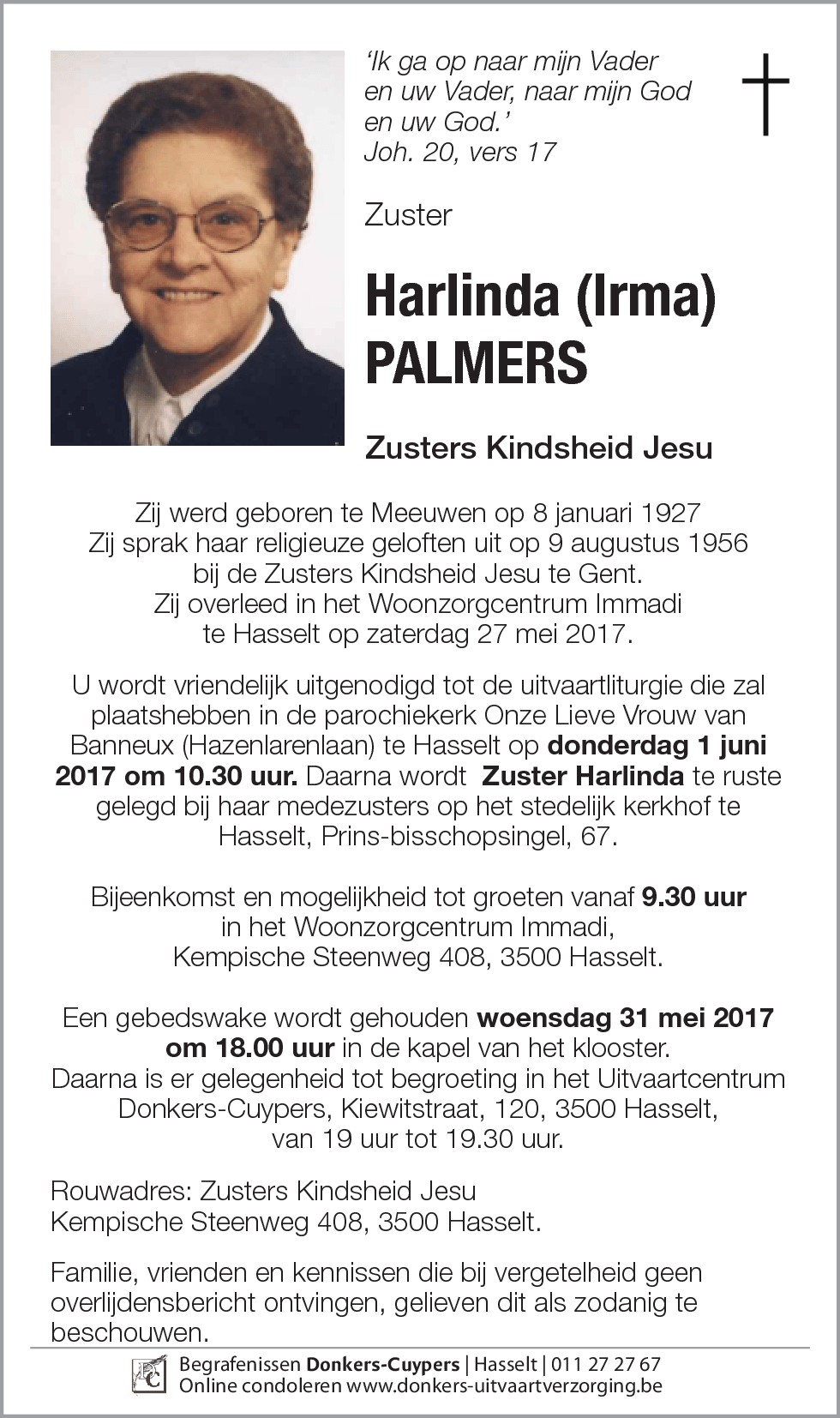 Harlinda (Irma) Palmers