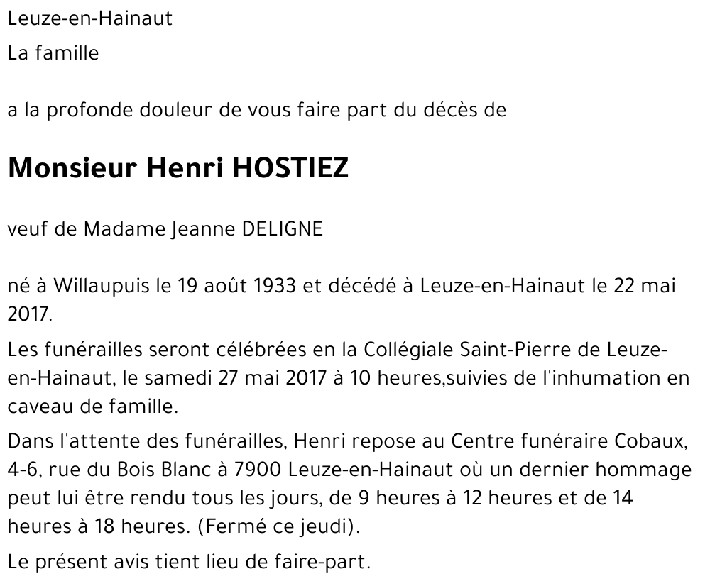 Henri Hostiez