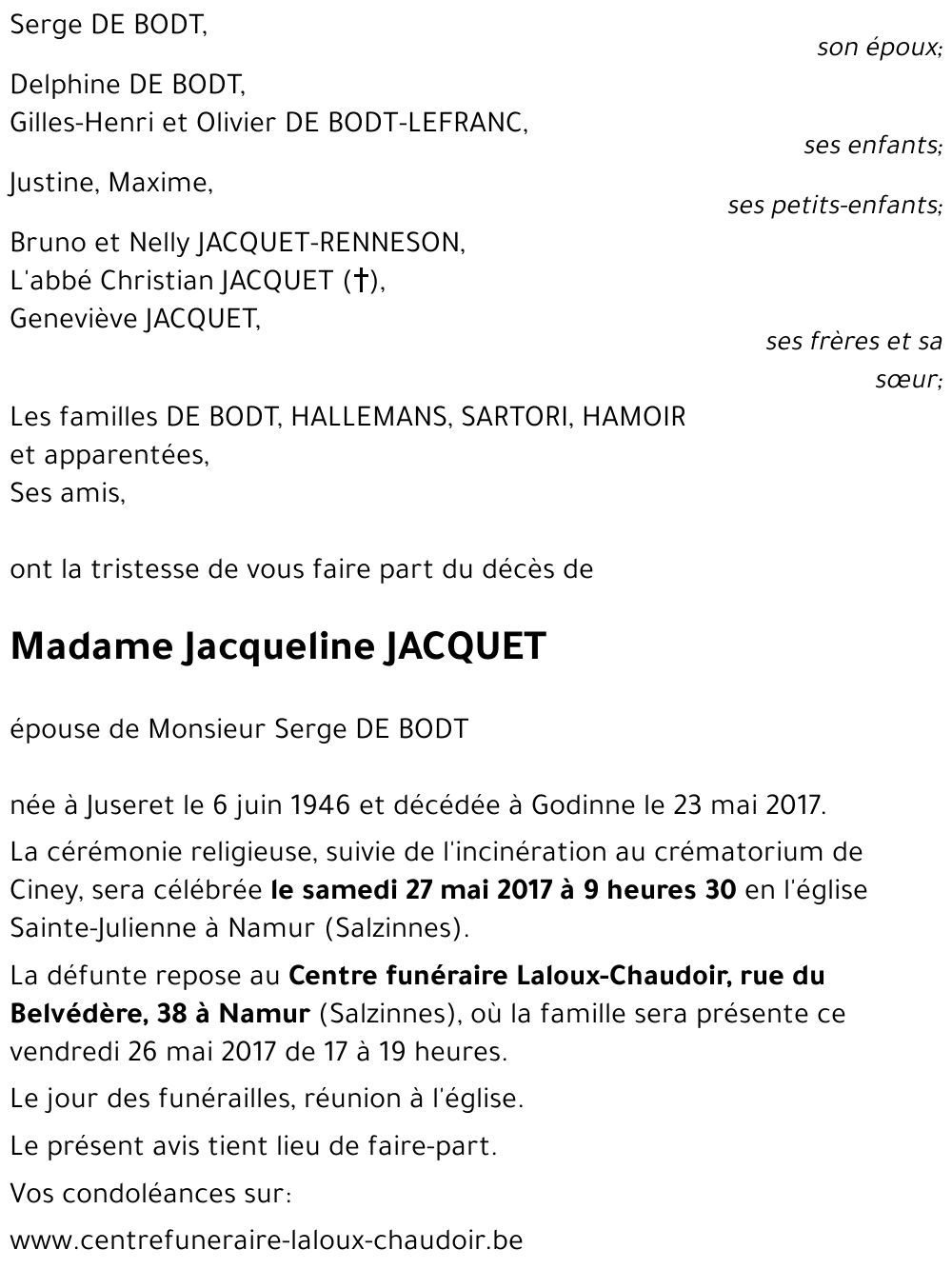 Jacqueline JACQUET