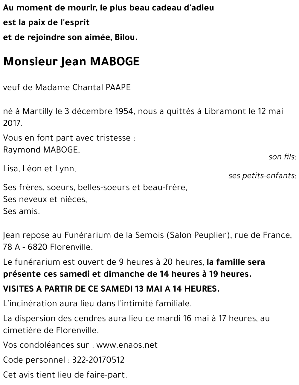 Jean MABOGE