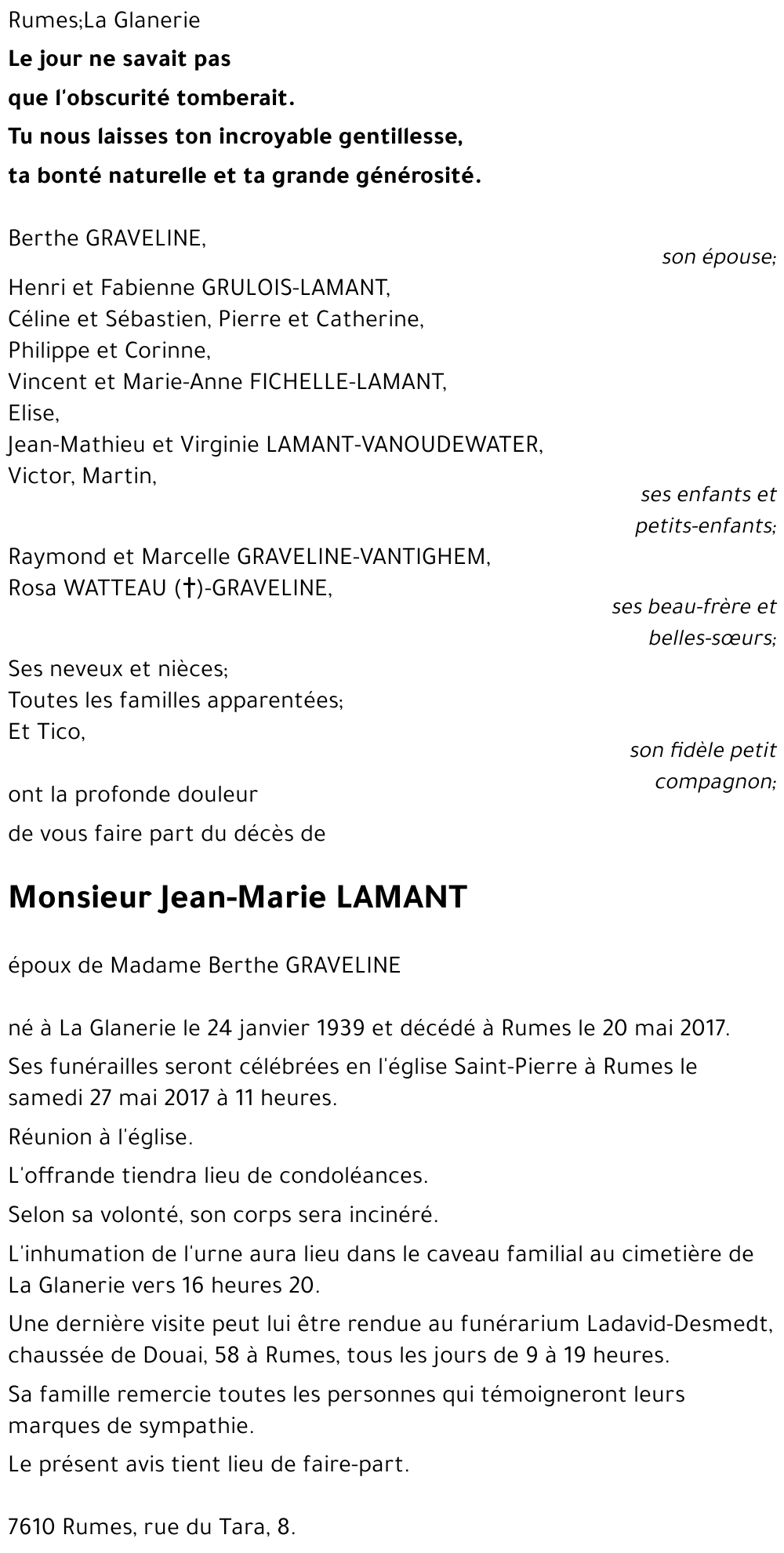 Jean-Marie LAMANT