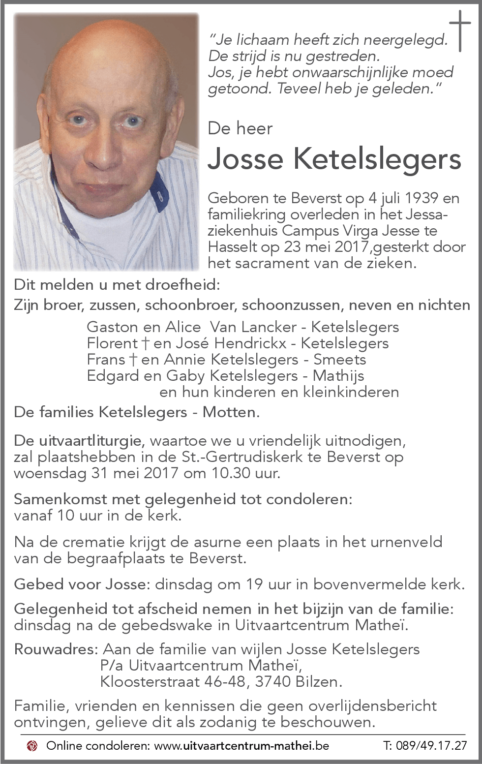 JOSSE KETELSLEGERS
