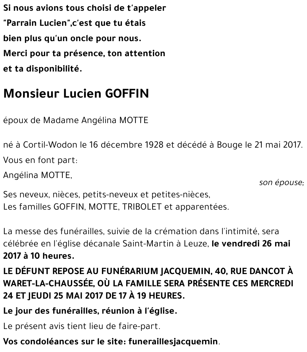 Lucien GOFFIN
