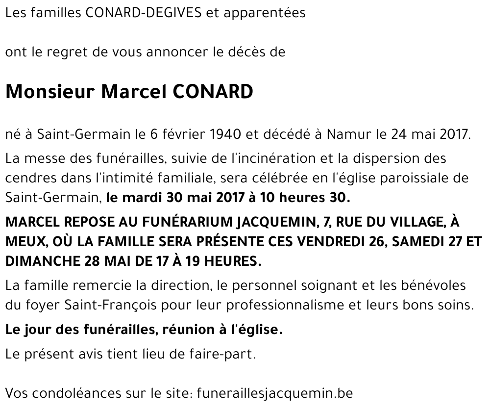 Marcel CONARD